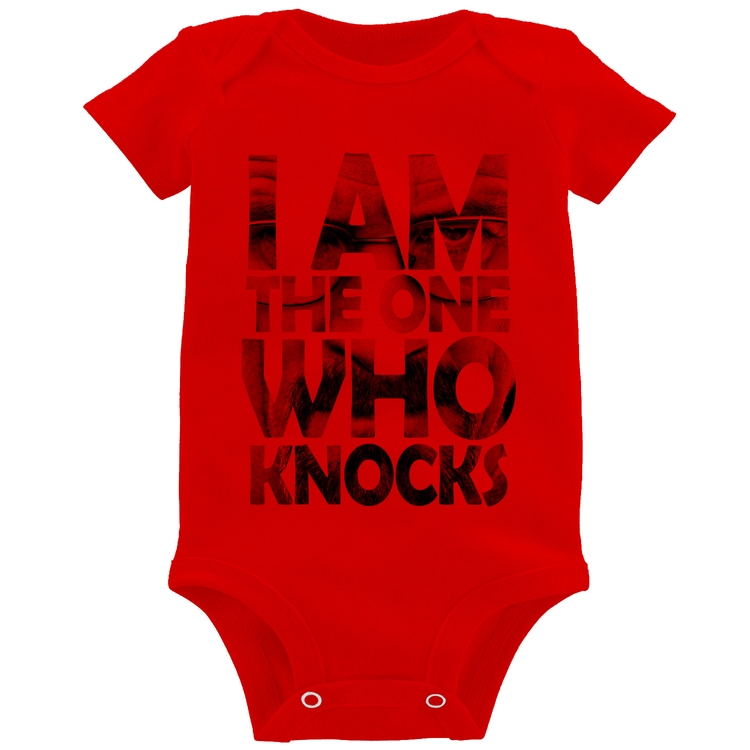 Body Bebê I Am The One Who Knocks - Vermelho