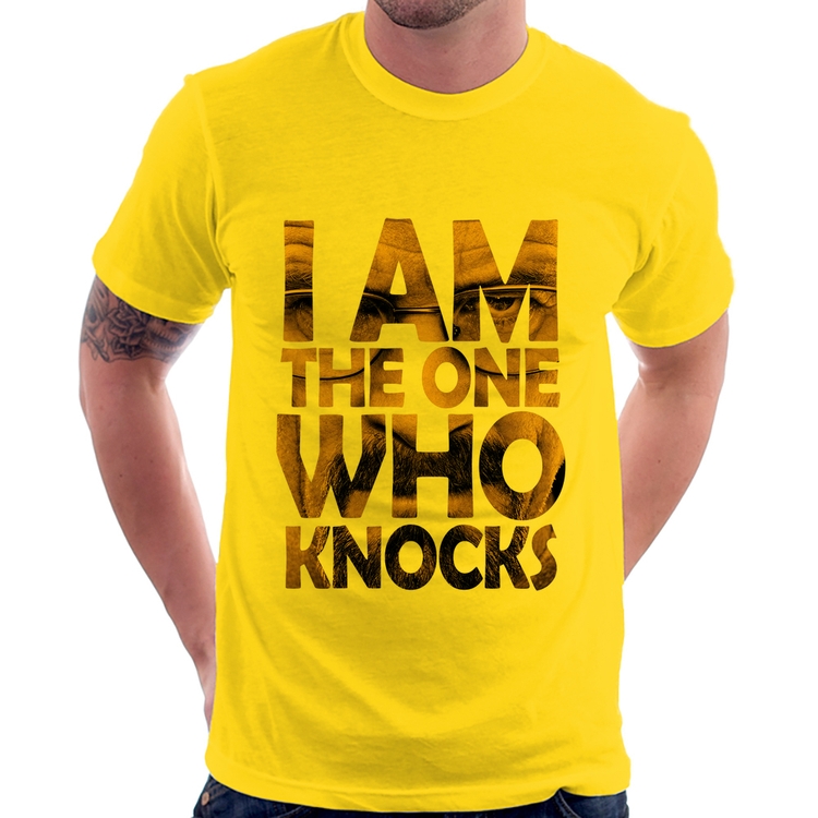 Camiseta I Am The One Who Knocks - Amarela
