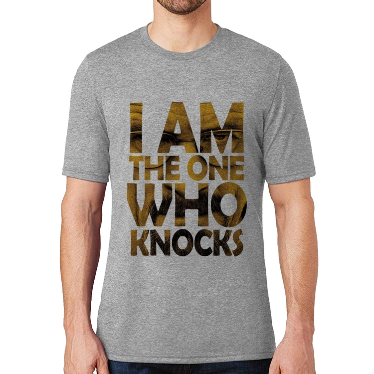 Camiseta I Am The One Who Knocks - Cinza