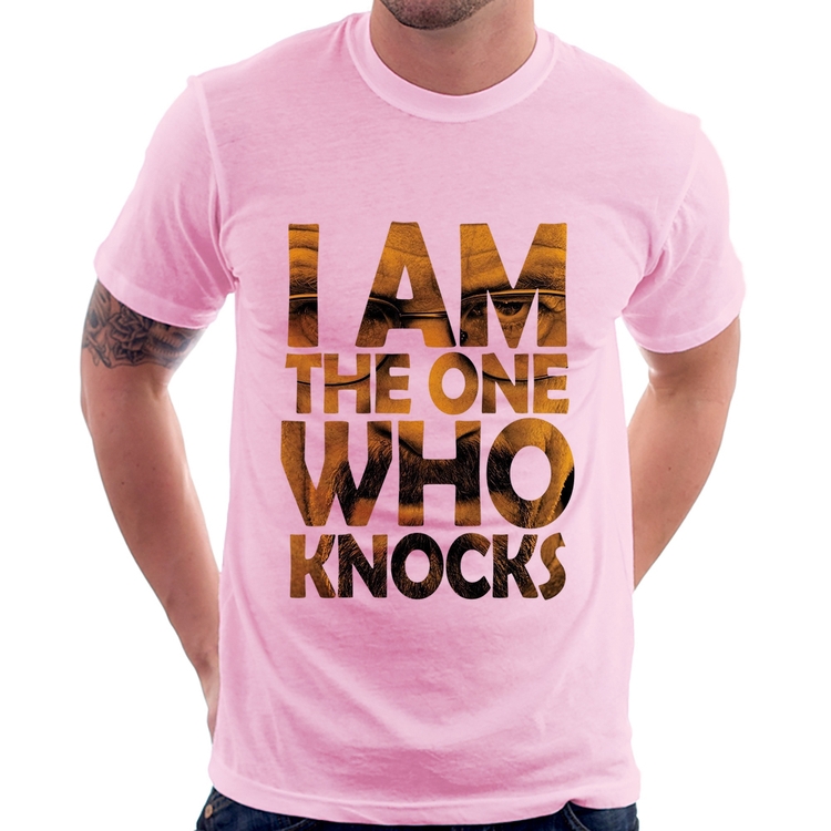 Camiseta I Am The One Who Knocks - Rosa Bebê