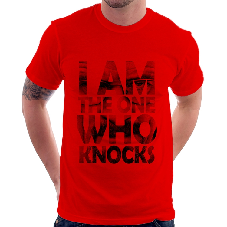 Camiseta I Am The One Who Knocks - Vermelha