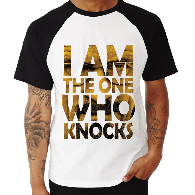 Camiseta Raglan I Am The One Who Knocks