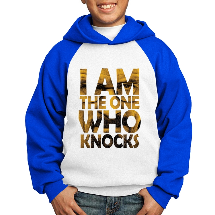 Moletom Infantil I Am The One Who Knocks - Branco/Azul