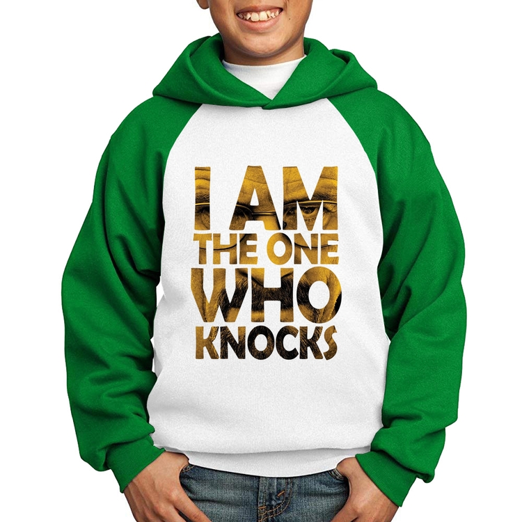 Moletom Infantil I Am The One Who Knocks - Branco/Verde