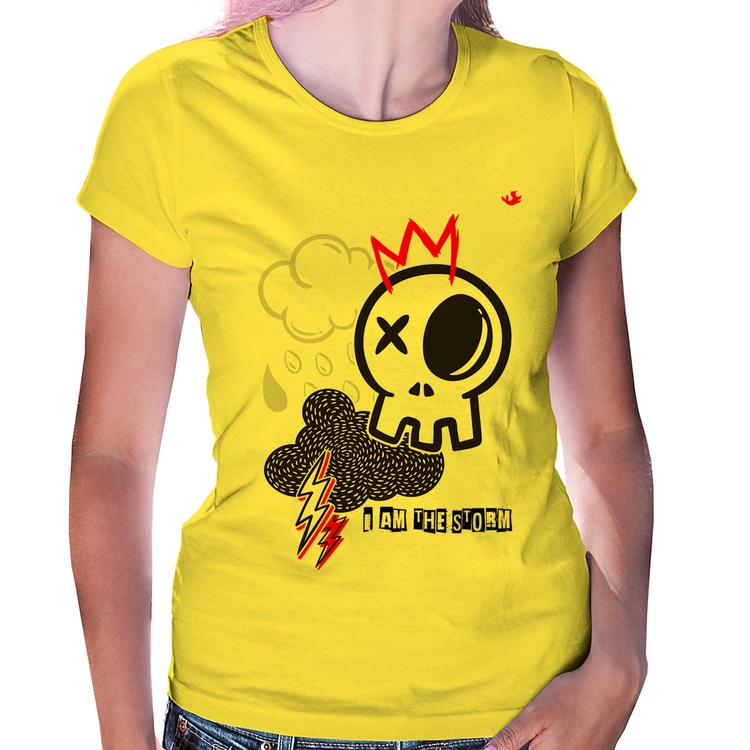 Baby Look I am the storm - Amarela