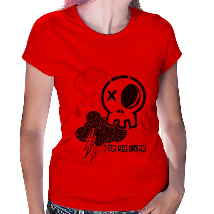 Baby Look I am the storm - Vermelha