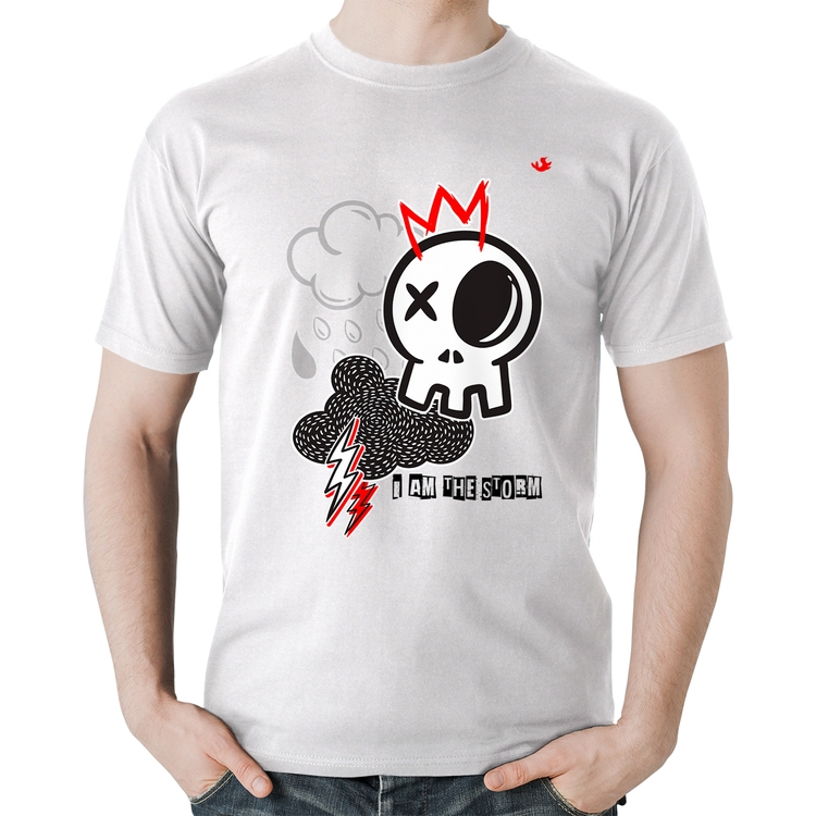 Camiseta Algodão I am the storm - Branca