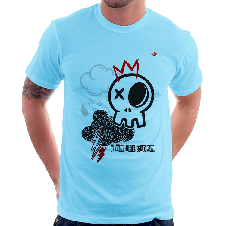 Camiseta I am the storm - Azul Bebê