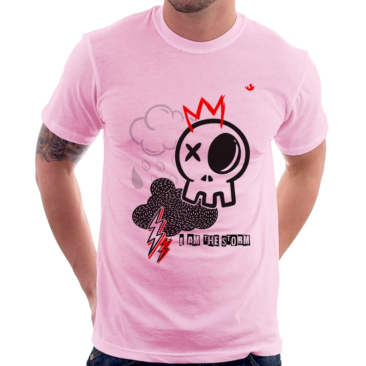 Camiseta I am the storm - Rosa Bebê