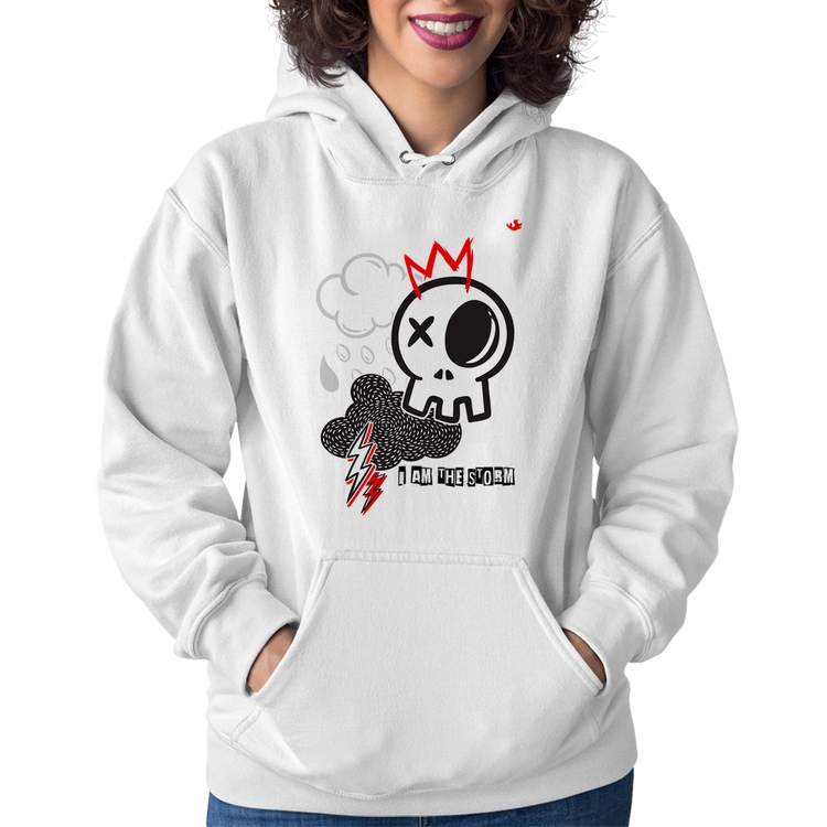 Moletom Feminino I am the storm - Branco
