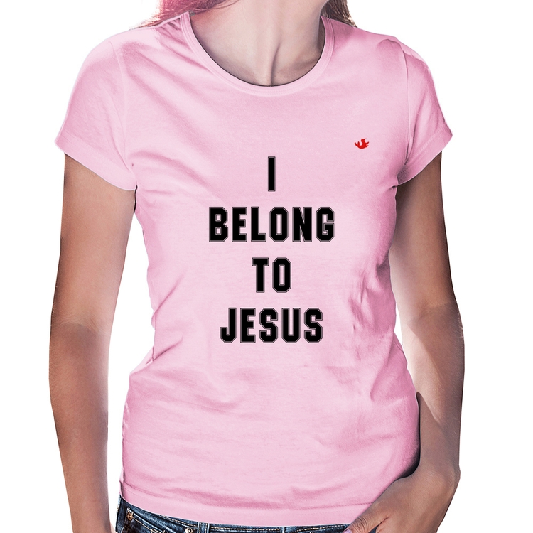 Baby Look I belong to Jesus - Rosa Bebê