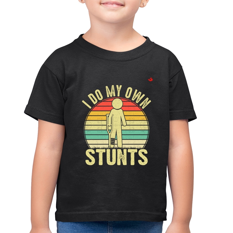 Camiseta Algodão Infantil I do my own stunts