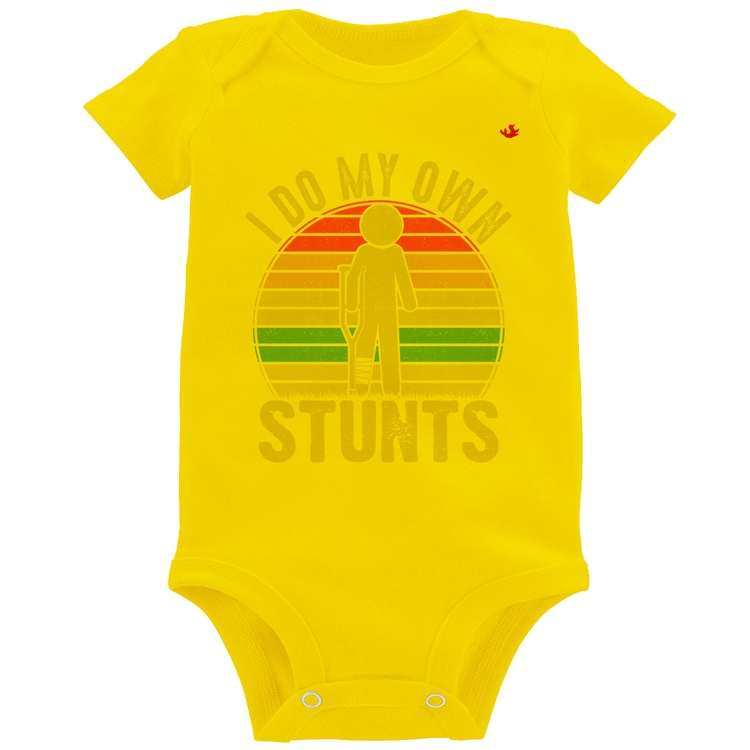 Body Bebê I do my own stunts - Amarelo