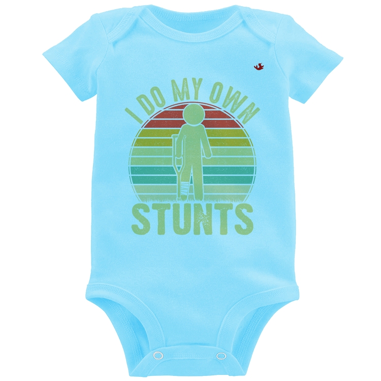 Body Bebê I do my own stunts - Azul Bebê