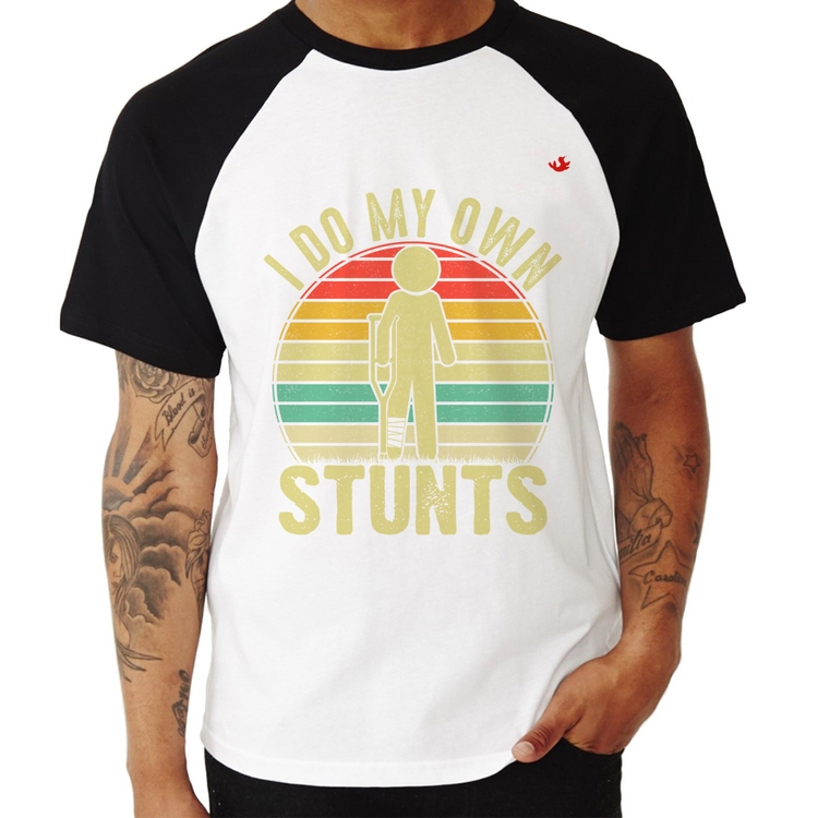 Camiseta Raglan I do my own stunts