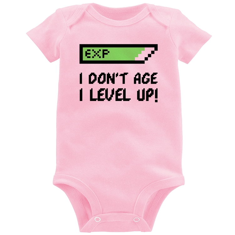 Body Bebê I Don't Age, I Level Up - Rosa Bebê