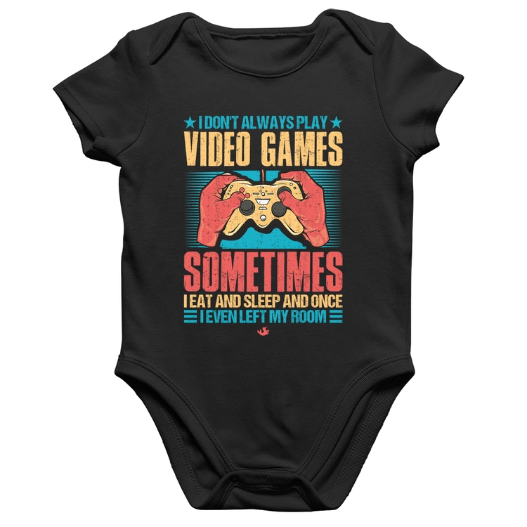 Body Bebê Algodão I don't always play videogames