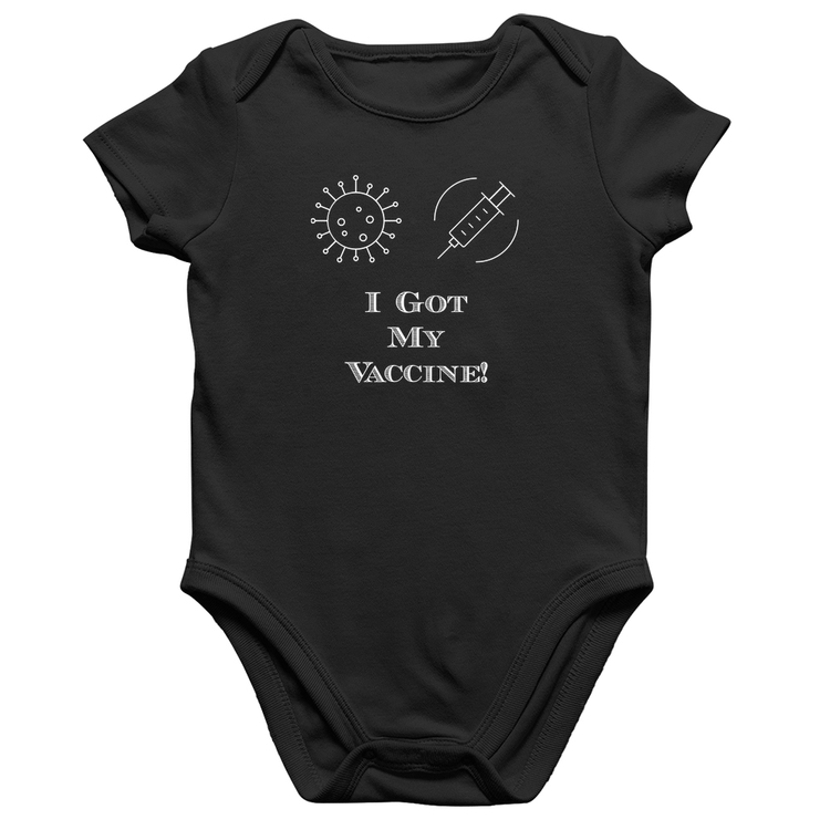 Body Bebê Algodão I Got My Vaccine