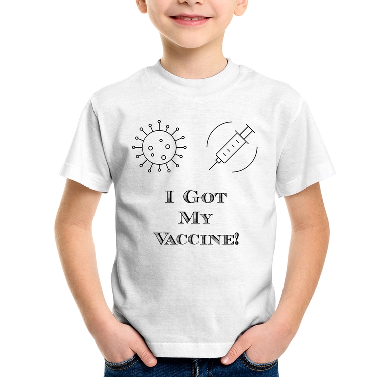 Camiseta Infantil I Got My Vaccine
