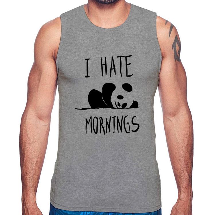 Regata I Hate Mornings - Cinza