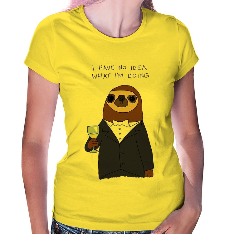 Baby Look I have no idea what I am doing - Amarela