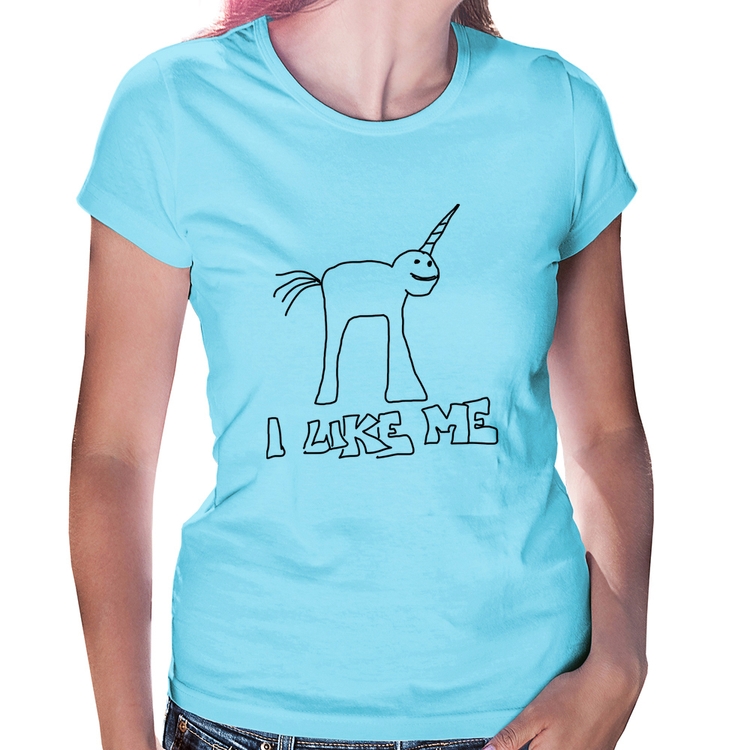 Baby Look I Like Me - Azul Bebê