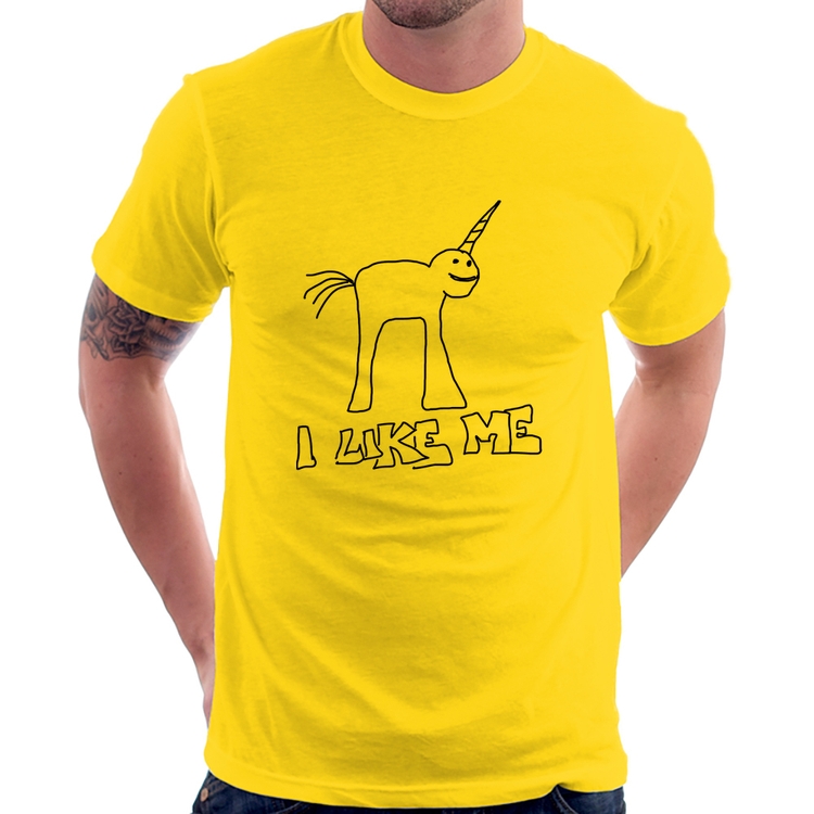 Camiseta I Like Me - Amarela