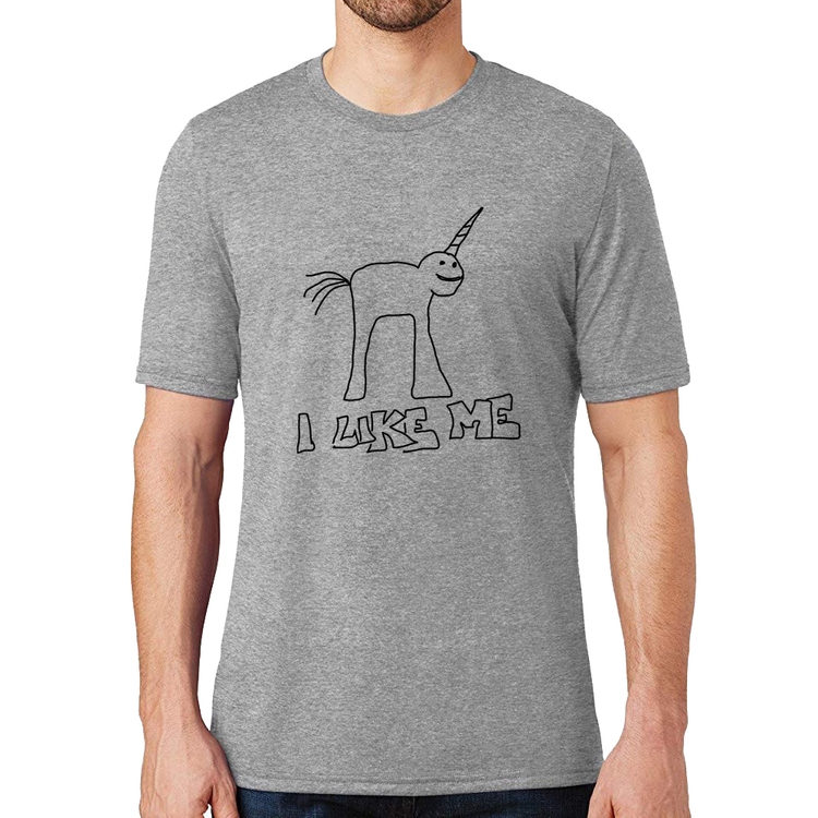 Camiseta I Like Me - Cinza