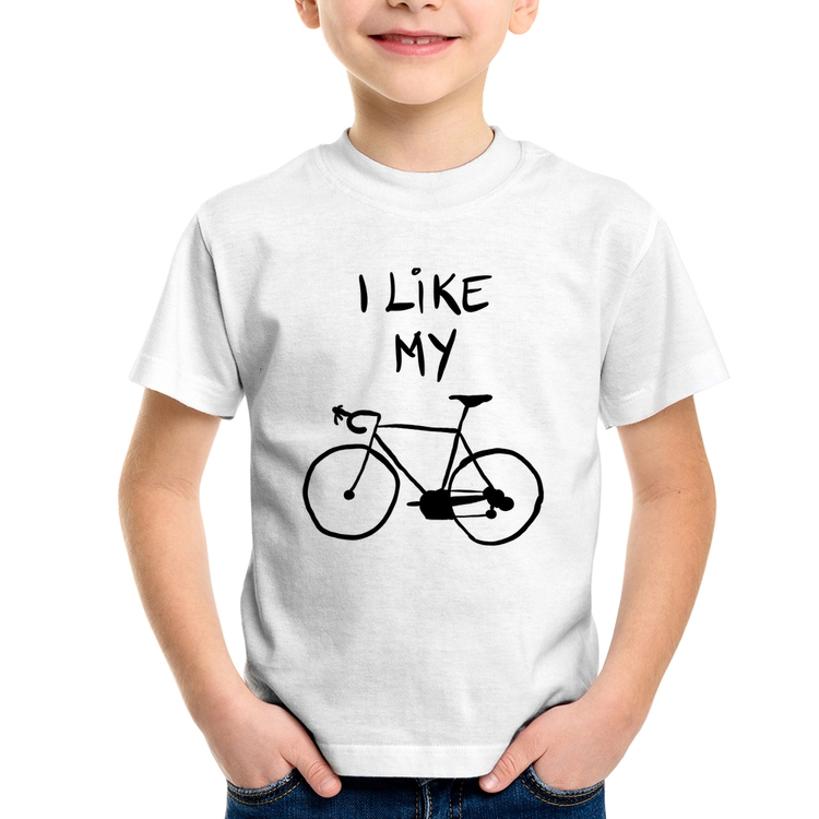 Camiseta Infantil I Like My Bike