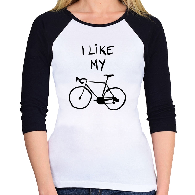 Baby Look Raglan I Like My Bike Manga 3/4