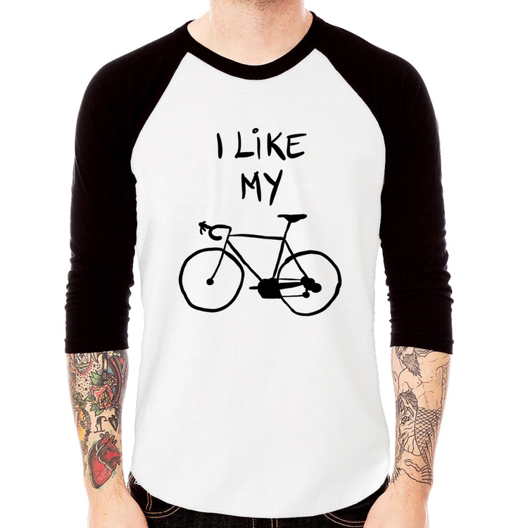 Camiseta Raglan I Like My Bike Manga 3/4