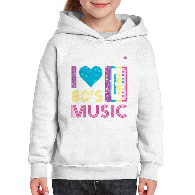 Moletom Infantil I love 80's music