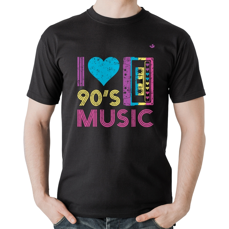 Camiseta Algodão I love 90's music