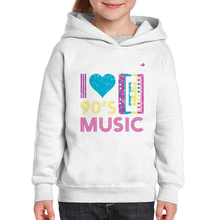 Moletom Infantil I love 90's music