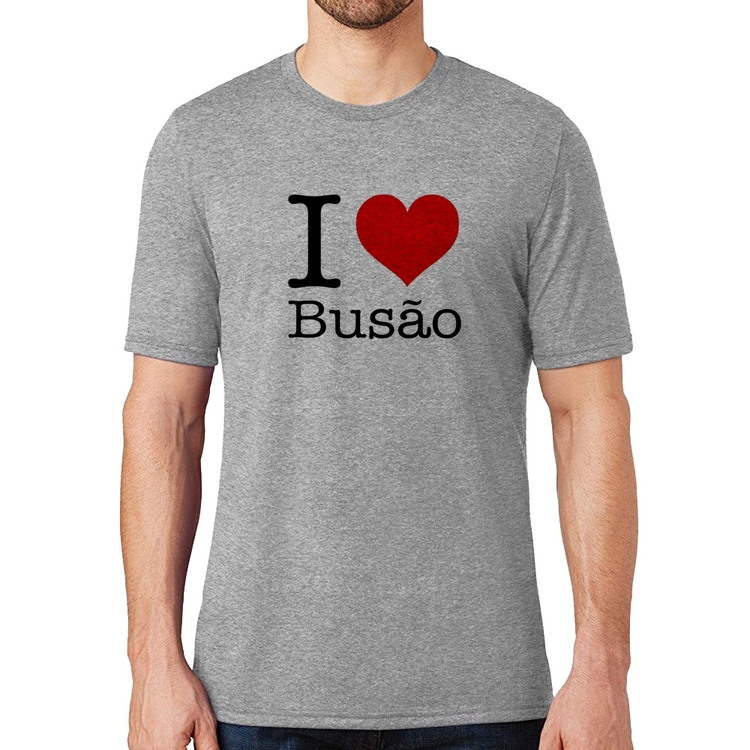 Camiseta I love Busão - Cinza