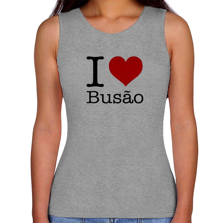 Regata Feminina I love Busão - Cinza