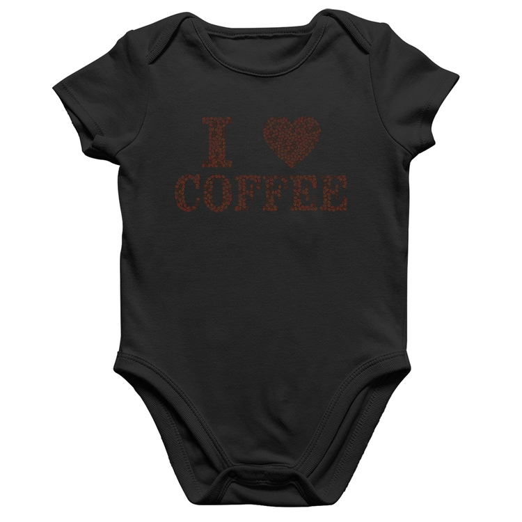 Body Bebê Algodão I Love Coffee