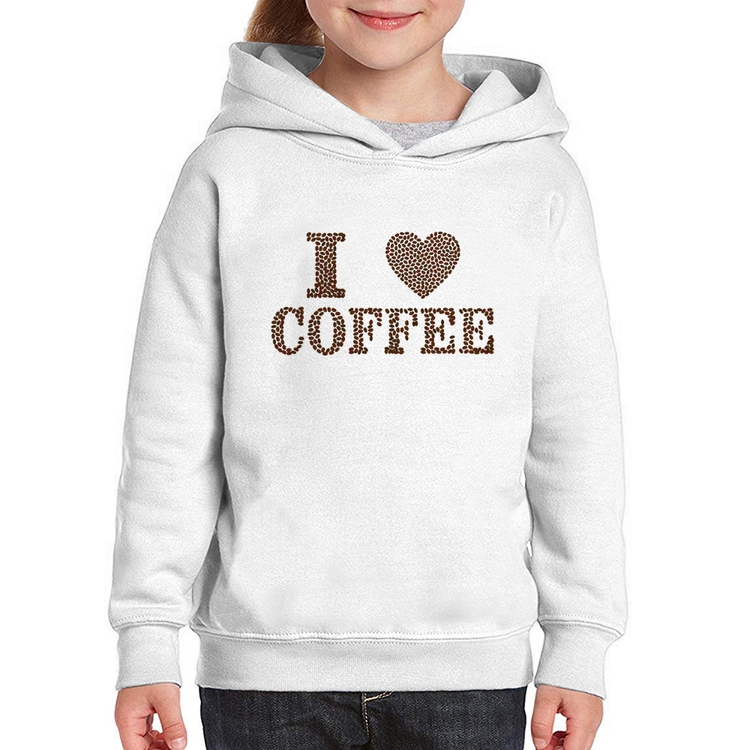 Moletom Infantil I Love Coffee