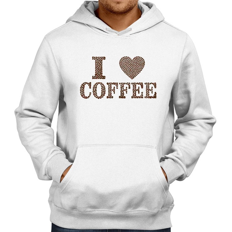 Moletom I Love Coffee - Branco