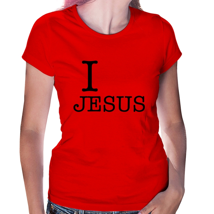 Baby Look I Love Jesus - Vermelha