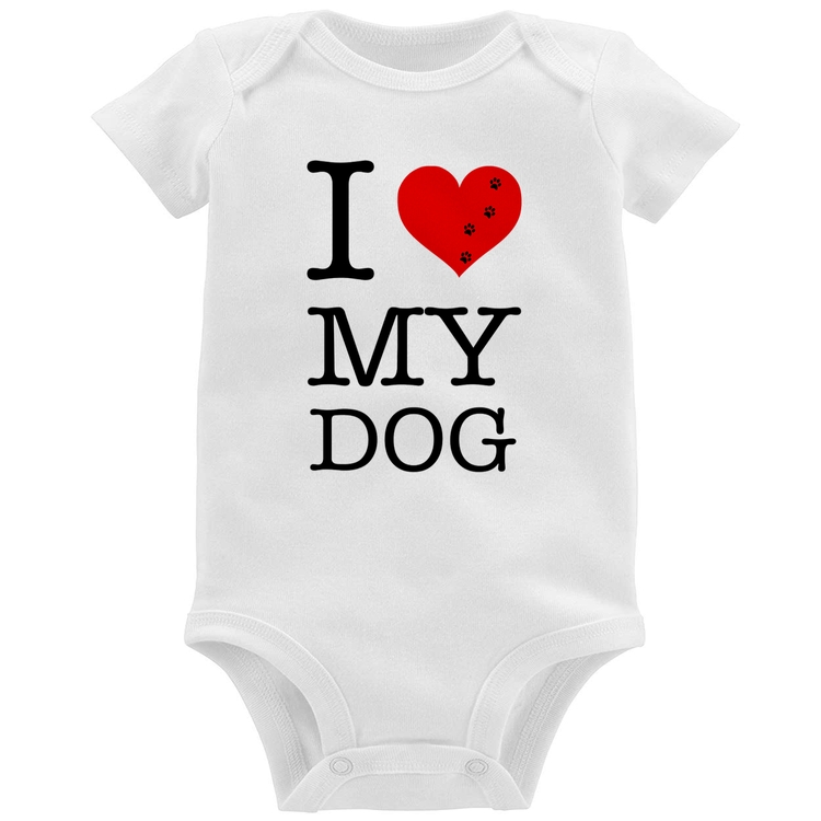 Body Bebê I love My Dog
