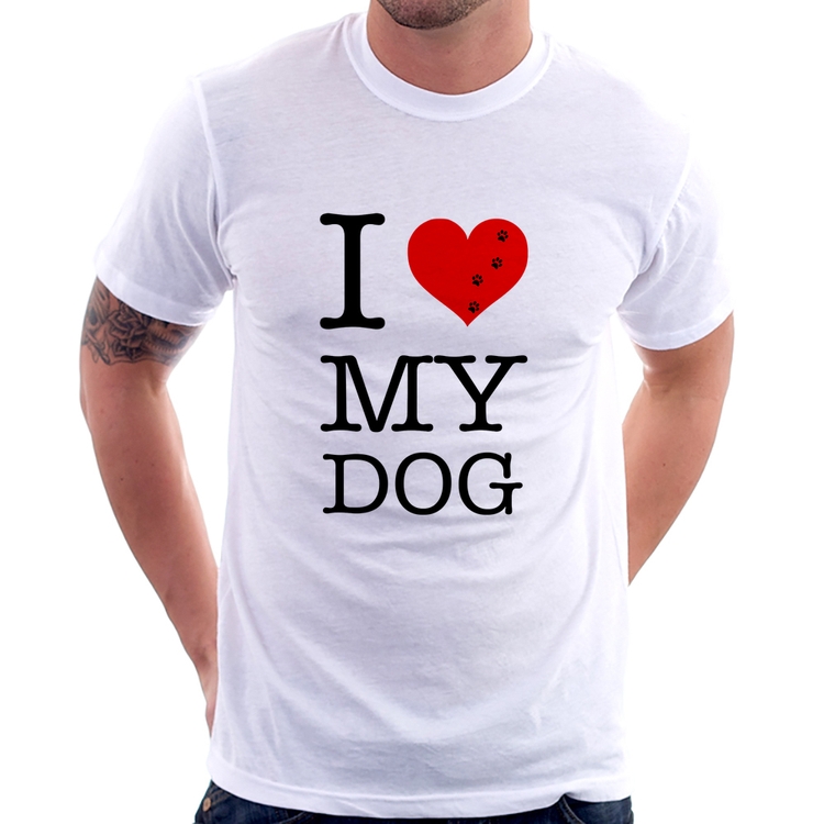 Camiseta I love My Dog
