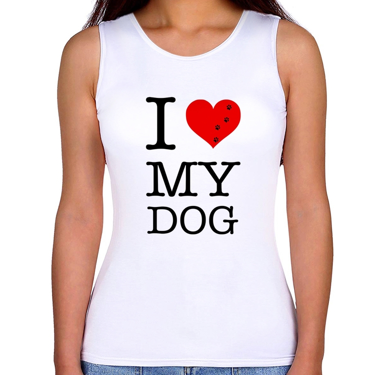 Regata Feminina I love My Dog