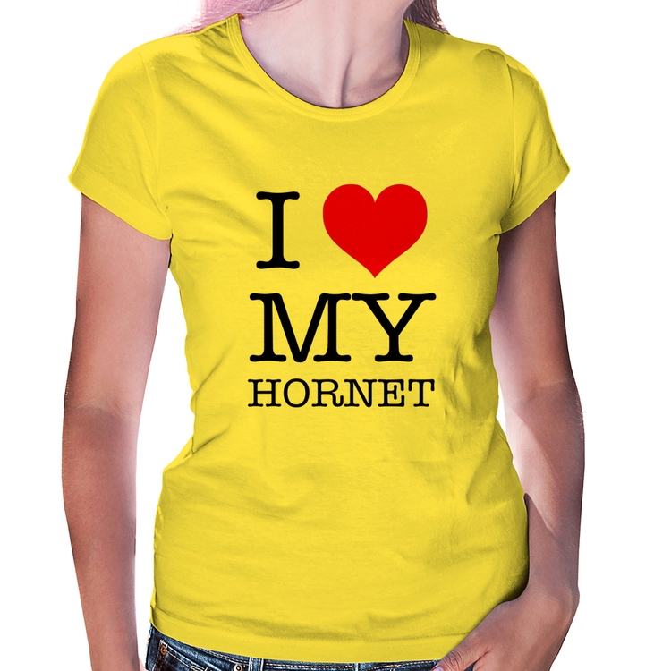 Baby Look I Love My Hornet - Amarela