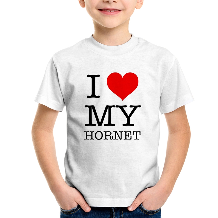 Camiseta Infantil I Love My Hornet