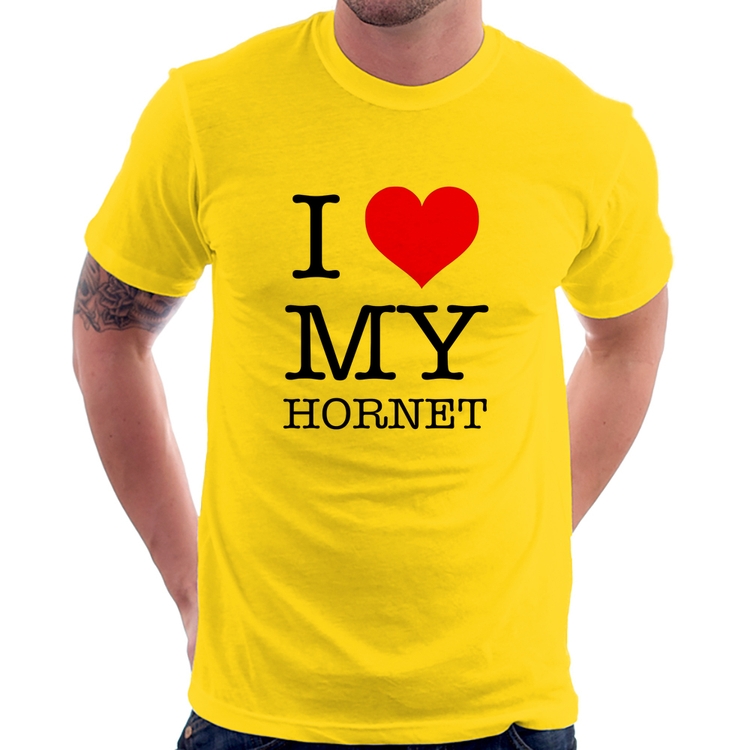 Camiseta I Love My Hornet - Amarela