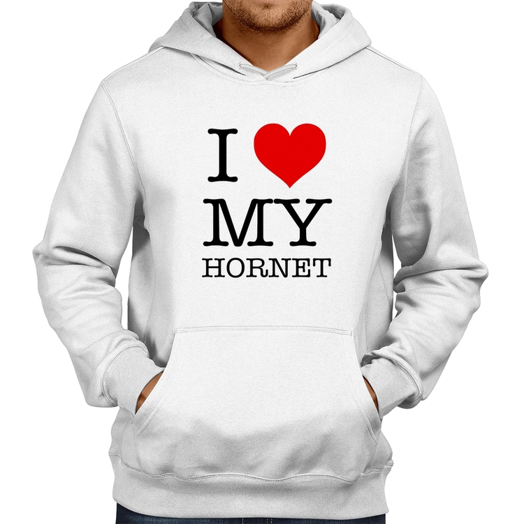 Moletom I Love My Hornet - Branco