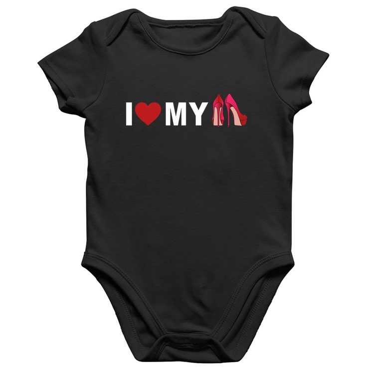 Body Bebê Algodão I Love My Shoes
