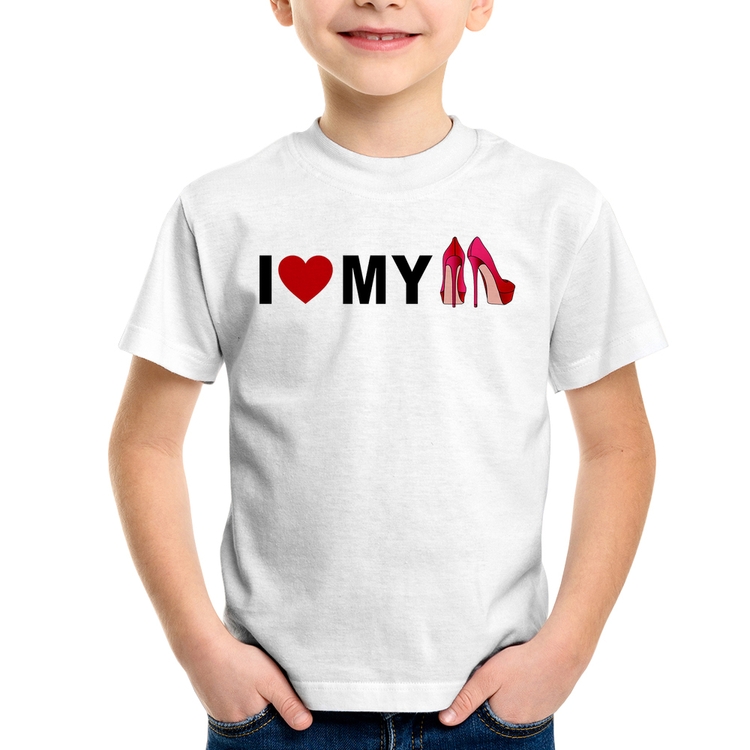 Camiseta Infantil I Love My Shoes
