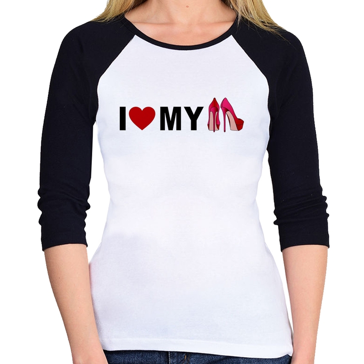 Baby Look Raglan I Love My Shoes Manga 3/4